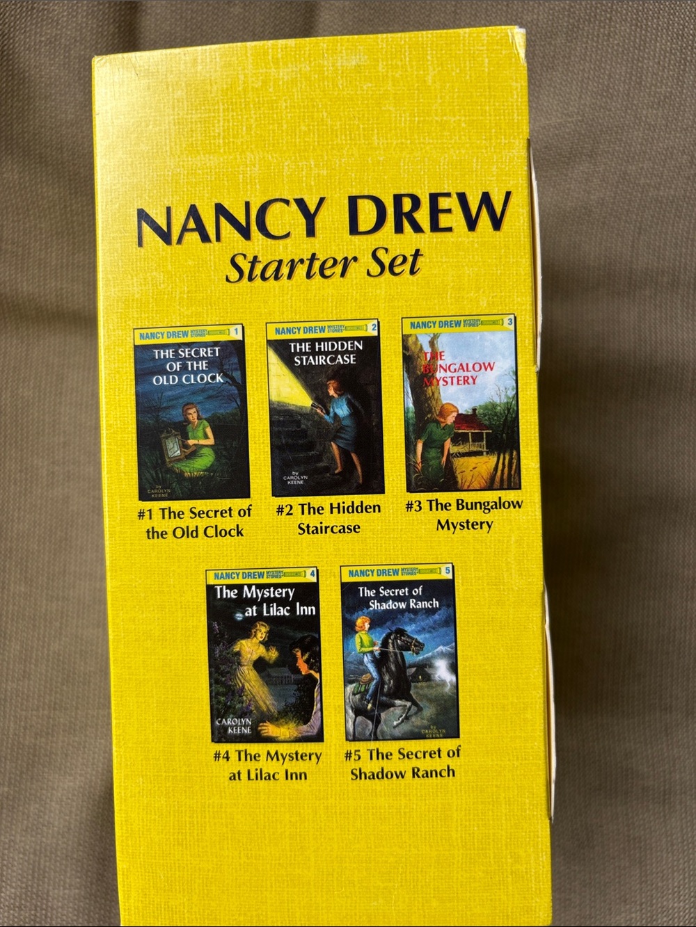 Nancy Drew Starter Set - Bright Yellow Book Box
